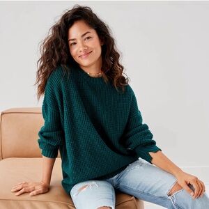 American Eagle Oversized Waffle Knit Sweater XS